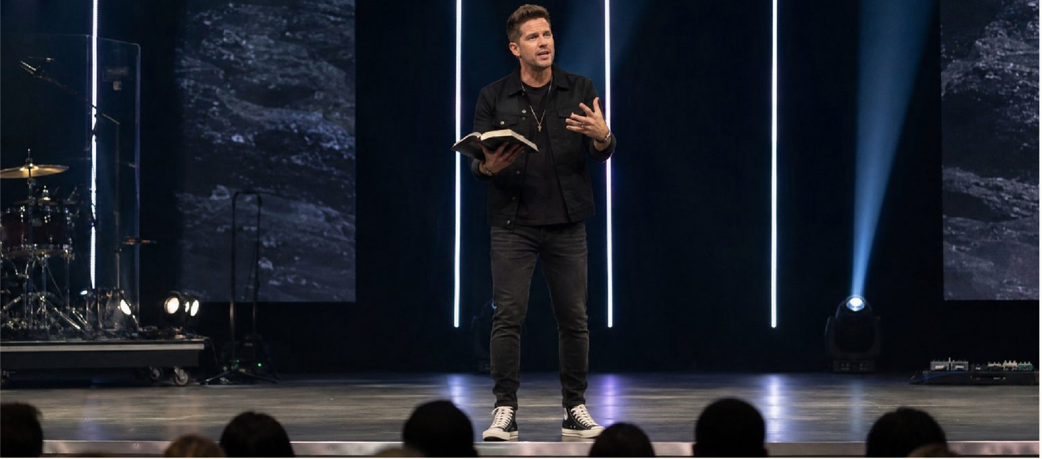 Preacher delivering a sermon